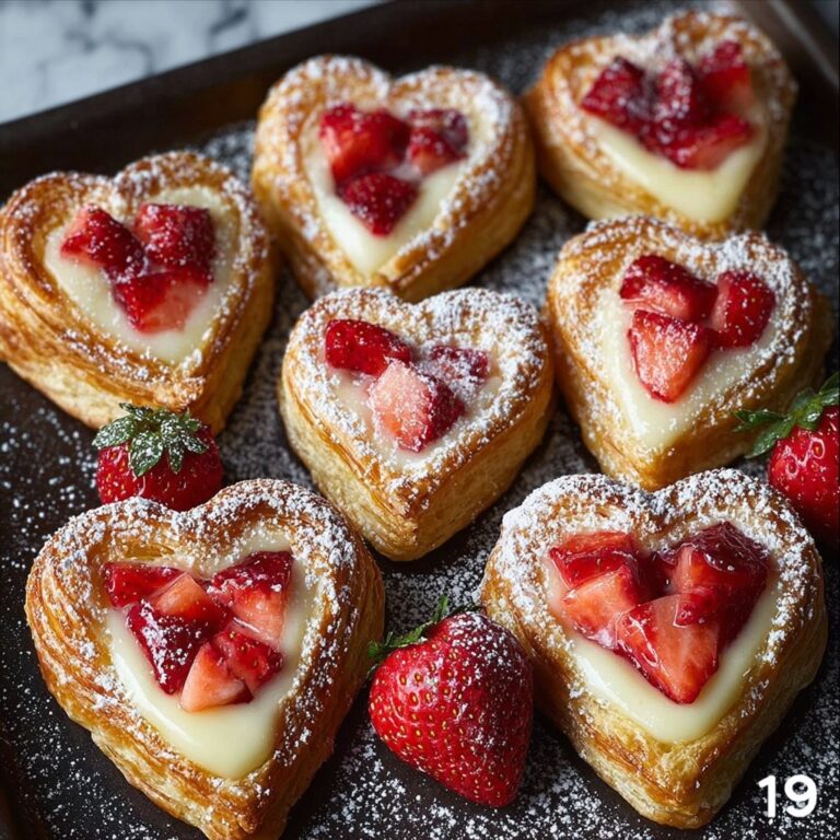 Strawberry Cheesecake Danish Hearts Recipe