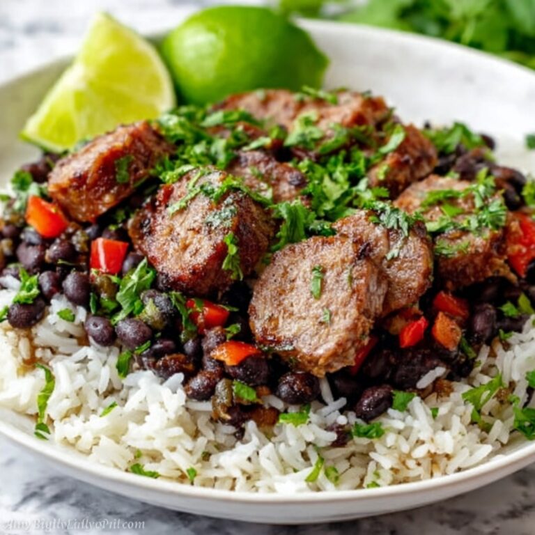 Savory Black Beans and Rice with Spicy Sausage Recipe