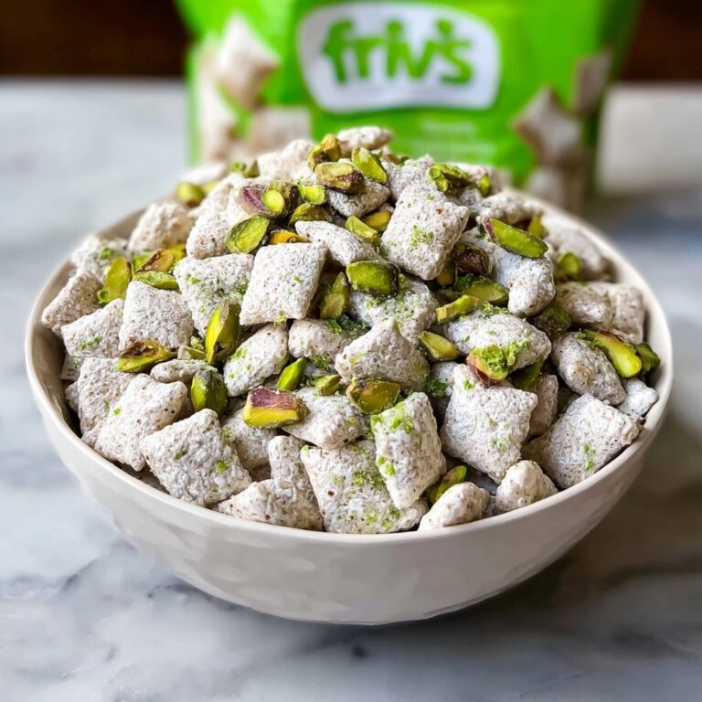 Irresistible Pistachio Puppy Chow for Sweet Snacking Bliss Recipe