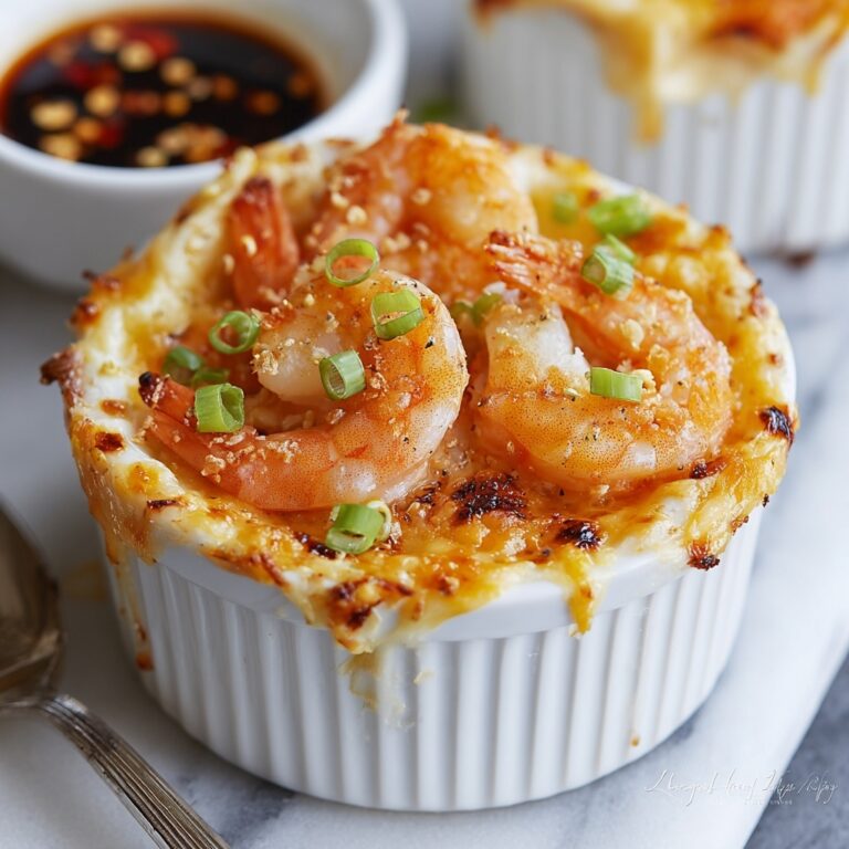 Steamed Shrimp Dumping Ramekins with Garlic, Ginger, and Green Onion Recipe