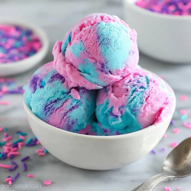 No-Churn Cotton Candy Ice Cream Recipe