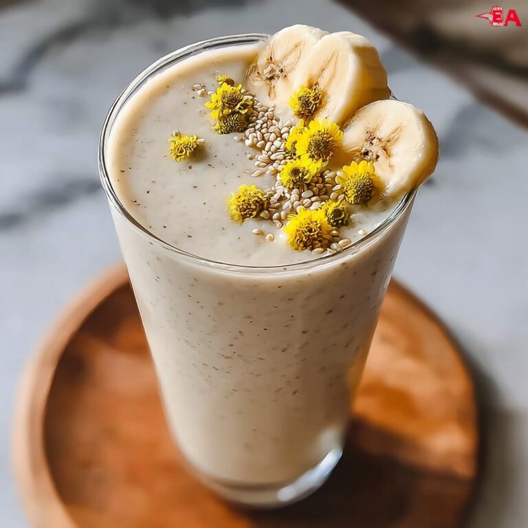 Banana Chamomile Tea Smoothie for a Soothing Sip Recipe