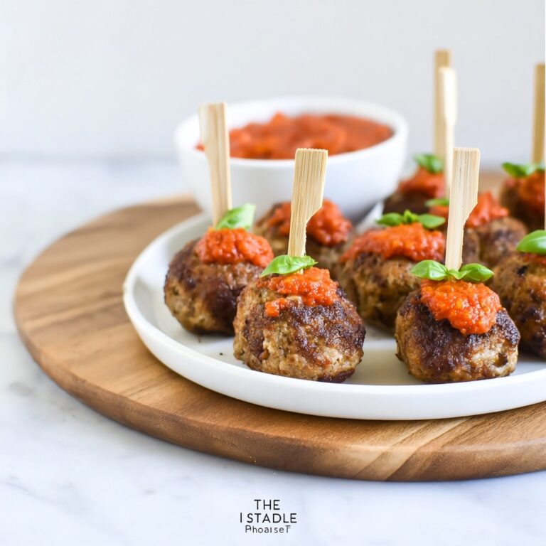 Mozzarella Stuffed Vegetarian Lentil Meatball Bites Recipe