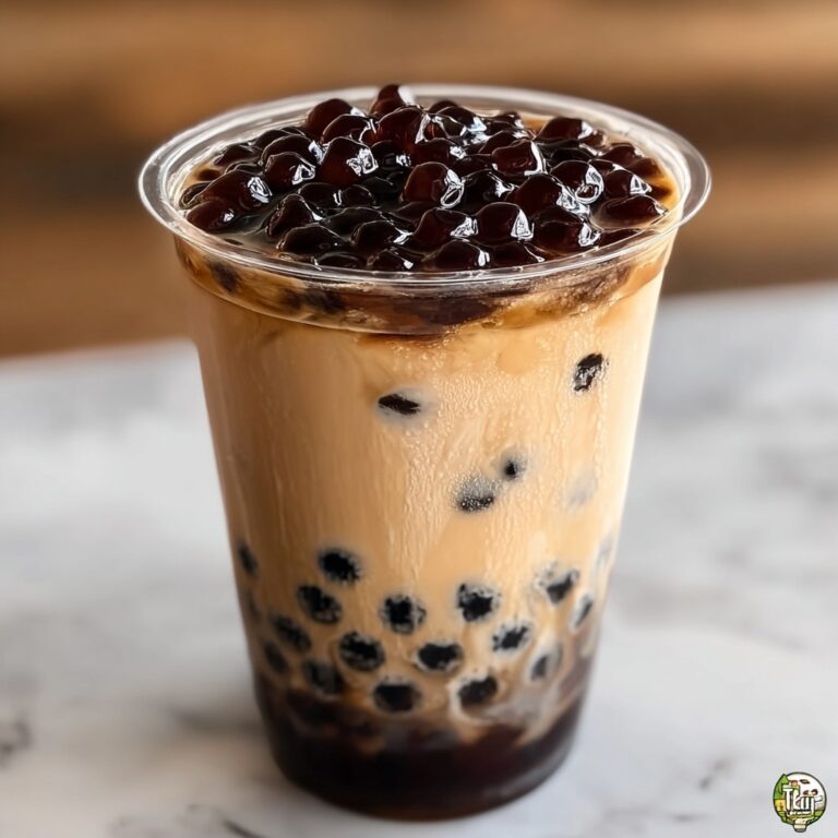Cozy Red Bean & Black Sesame Milk Tea for Refreshing Sips Recipe