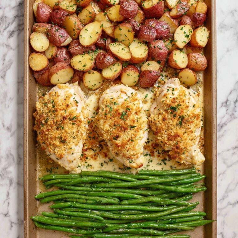 Parmesan Crusted Chicken Sheet Pan Dinner Recipe