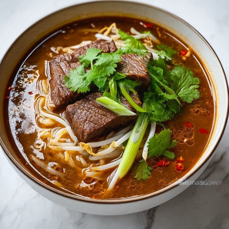 Satay Beef Noodle Soup Recipe