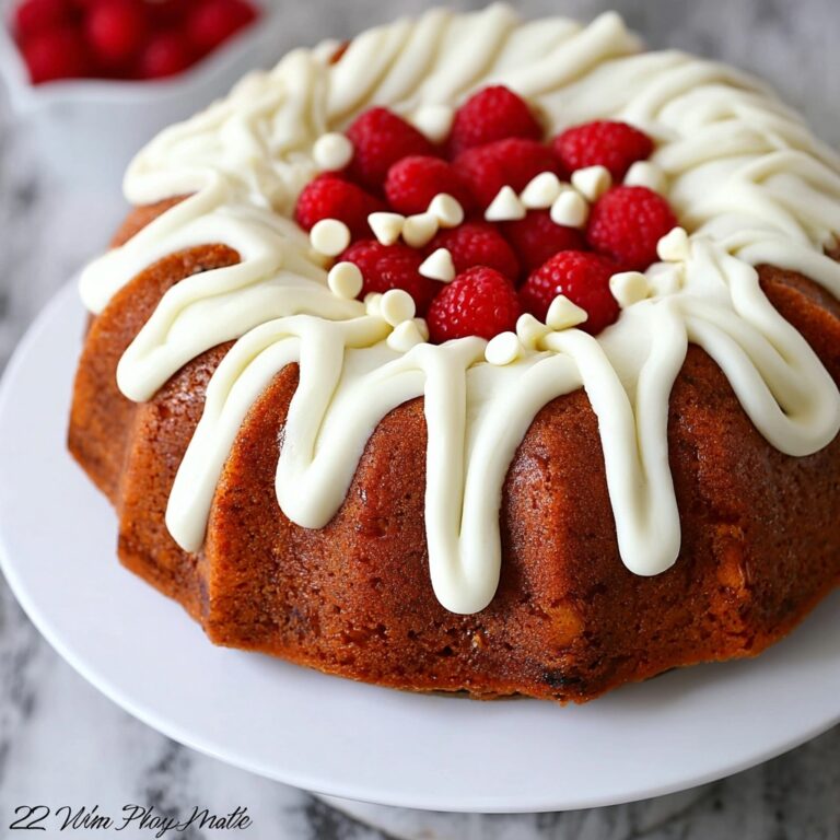 White Chocolate Raspberry Bundt Cake Recipe