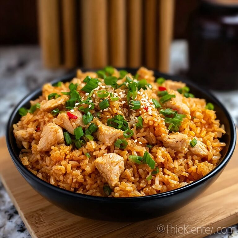 Kimchi Fried Rice with Chicken Recipe