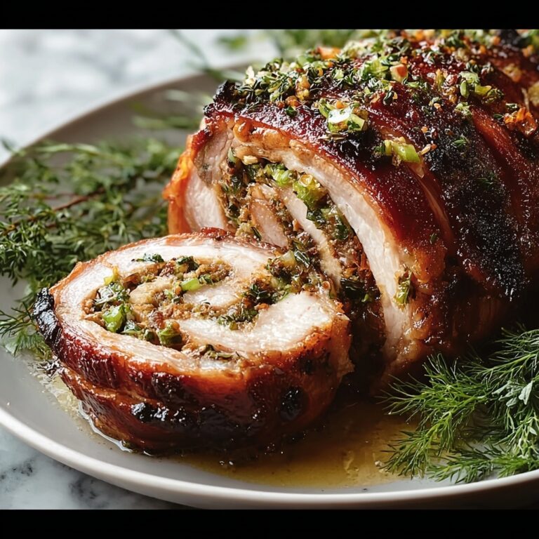 Italian Porchetta Roast with Fennel & Herbs Recipe