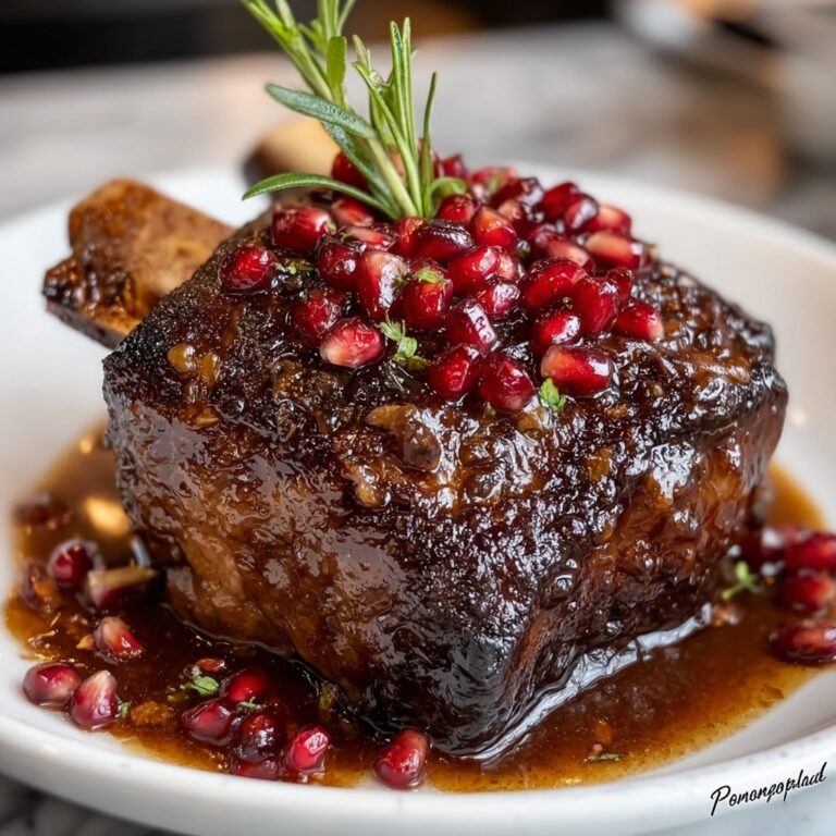Pomegranate Molasses Glazed Lamb Shoulder Recipe