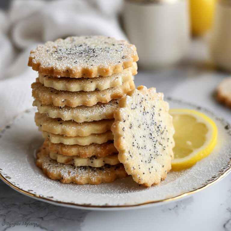 Lemon Poppy Seed Shortbread Cookies Recipe