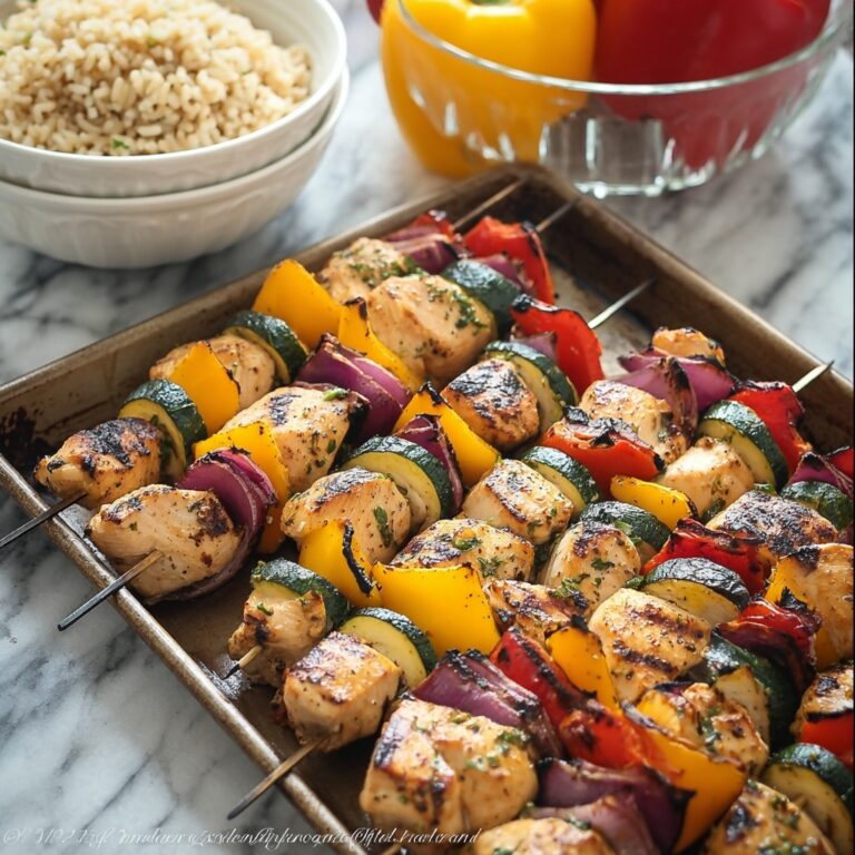 Garlic Herb Chicken Kabobs Recipe
