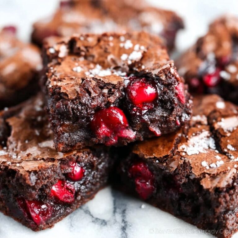 Chocolate Rhubarb Brownies Recipe