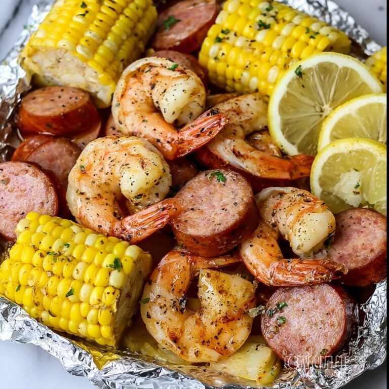 Shrimp Boil Foil Packets Recipe