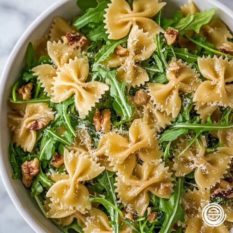 Zesty Lemon Arugula Pasta Salad Recipe
