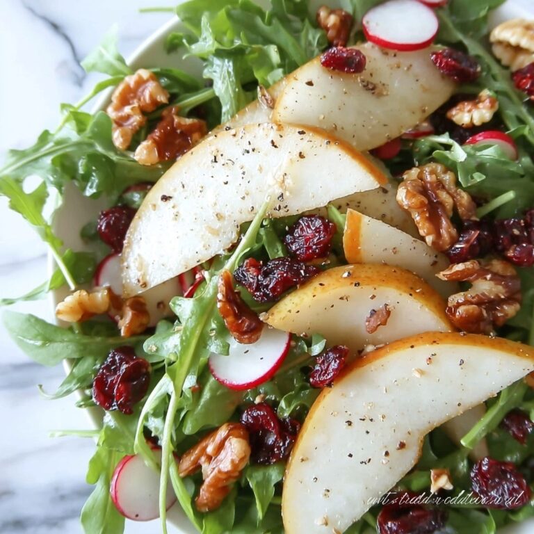 Pear Arugula Salad with Crispy Prosciutto Recipe