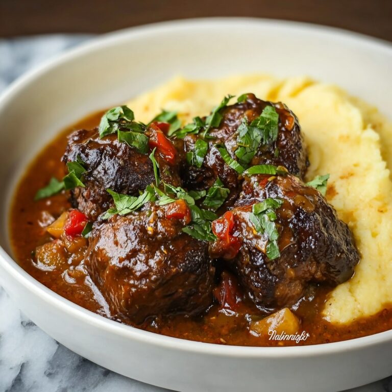 Slow-Cooked Braised Oxtail in Red Wine Recipe