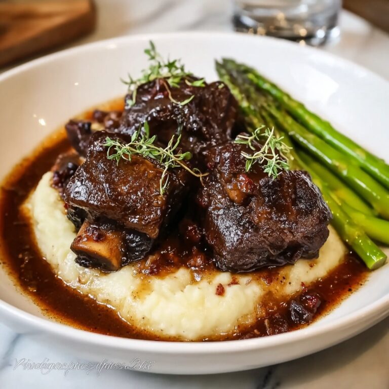 Cranberry Chipotle Glazed Short Ribs Recipe