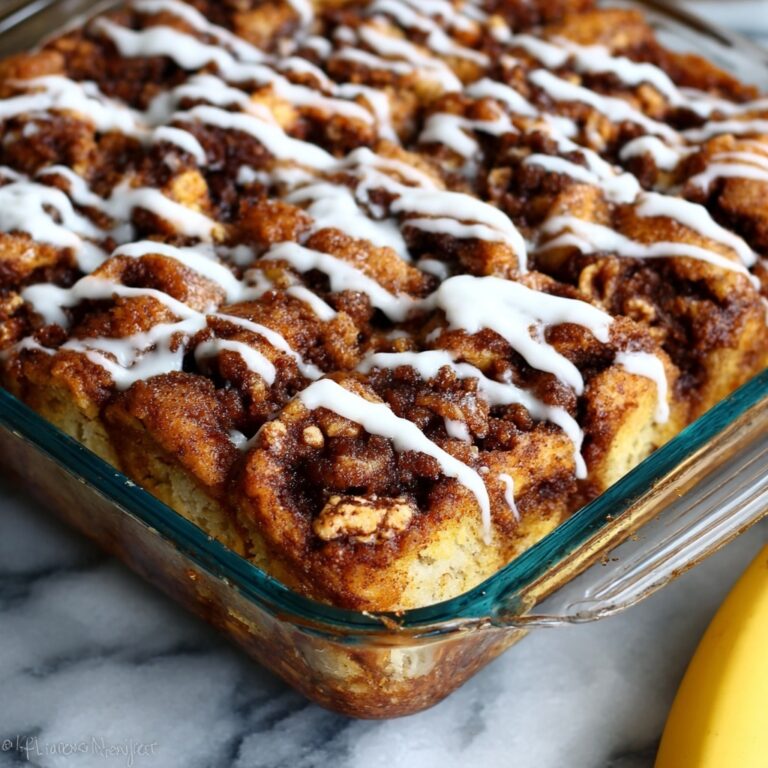 Banana Cinnamon Roll Cake Recipe