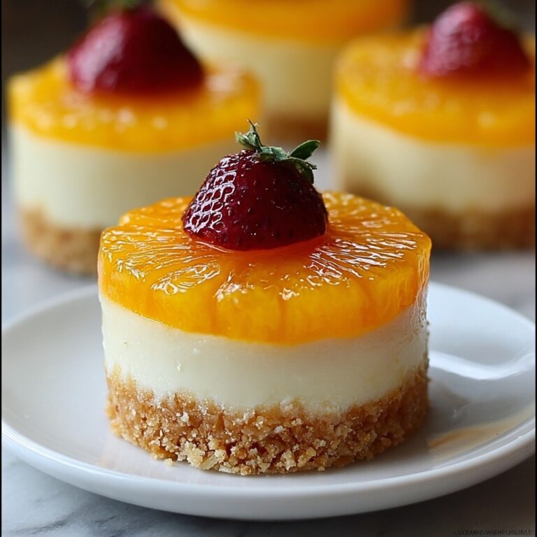 Mini Pineapple Upside-Down Cheesecakes Recipe