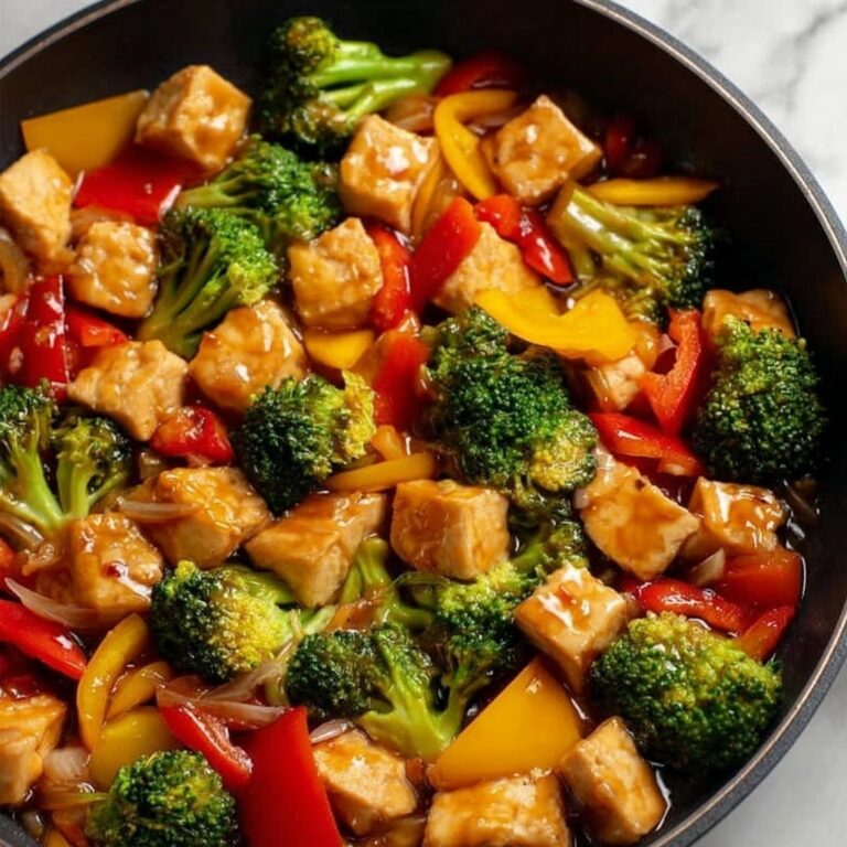 Chicken Stir Fry with BBQ Sauce and Vegetables Recipe