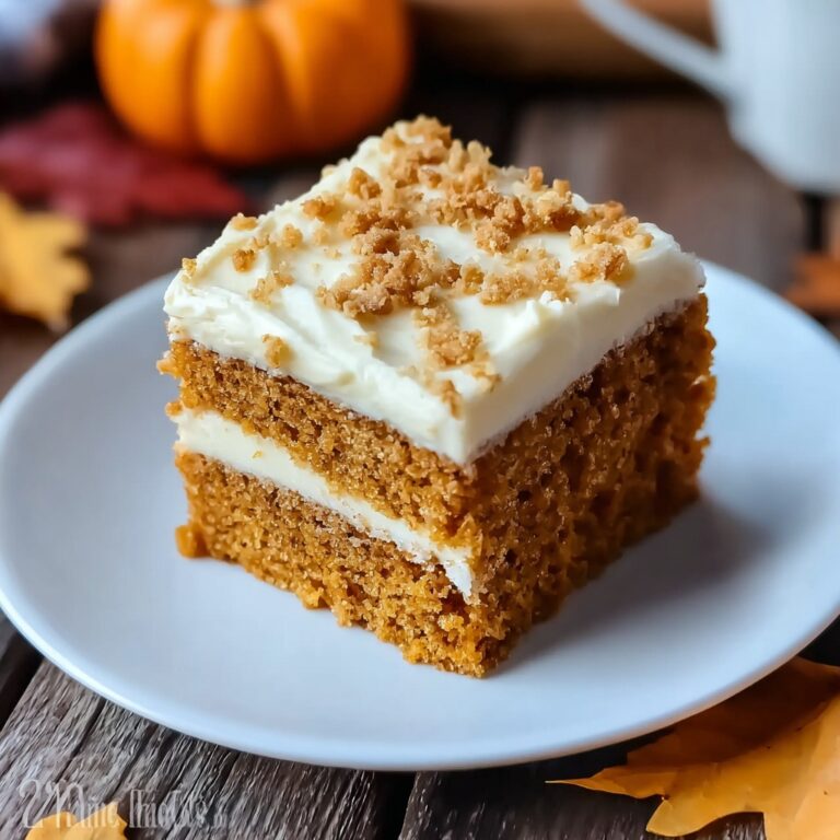 Pumpkin Cake with Cream Cheese Frosting Recipe
