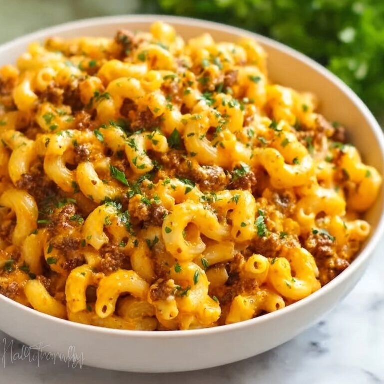 Garlic Butter Beefaroni: Easy & Cheesy Family Dinner! Recipe