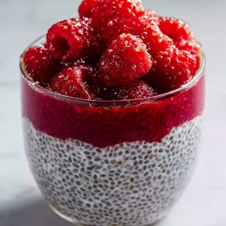 Raspberry Chia Pudding with Maple Syrup Recipe