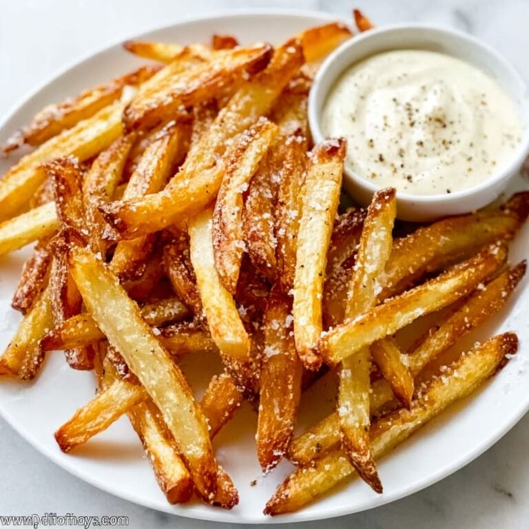Air Fryer Garlic Parmesan Fries Recipe