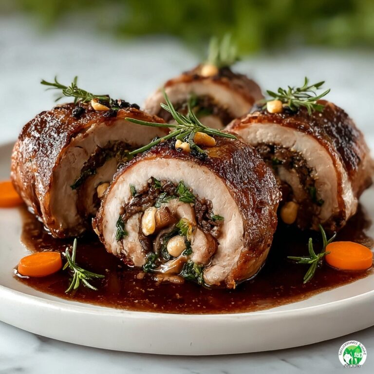 Chestnut & Herb Stuffed Veal Roll Recipe