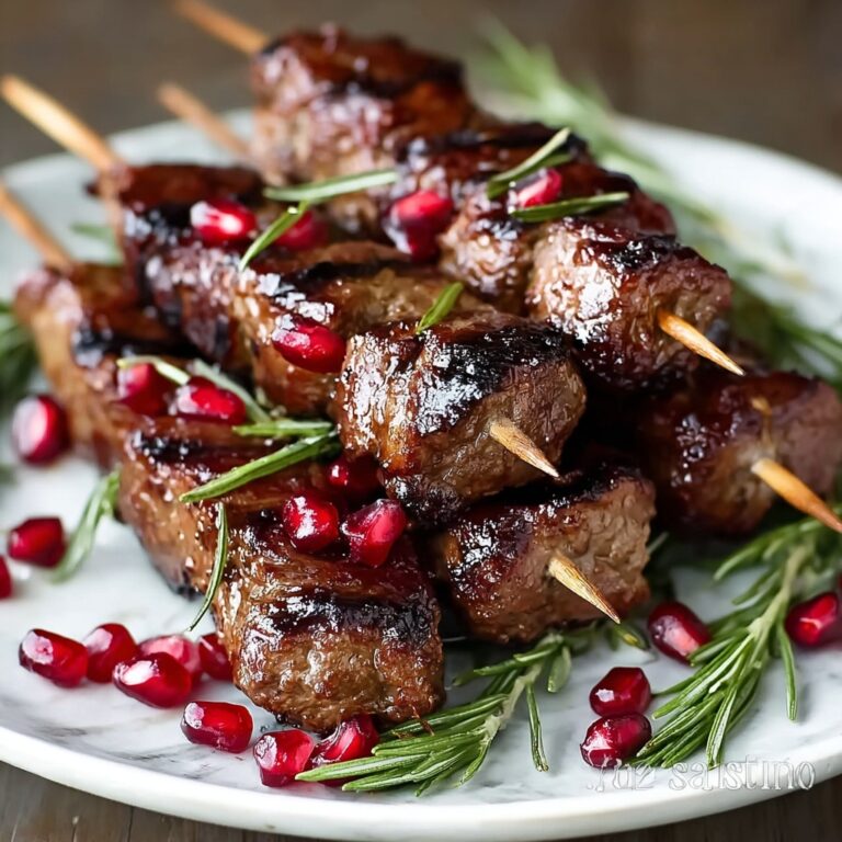 Pomegranate & Rosemary Lamb Skewers Recipe
